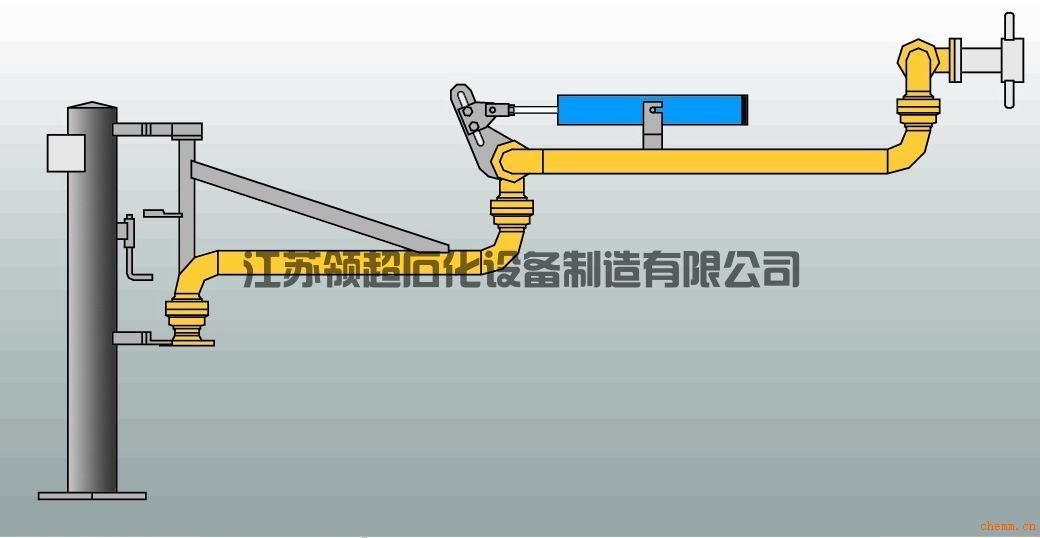 新疆輪臺(tái)客戶定制采購(gòu)的AL2503底部裝卸鶴管，已發(fā)往使用現(xiàn)場(chǎng)(1)